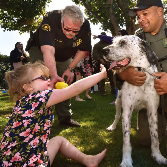 Newport Dunes Annual Easter Egg Hunt for Blind Children's Learning Center