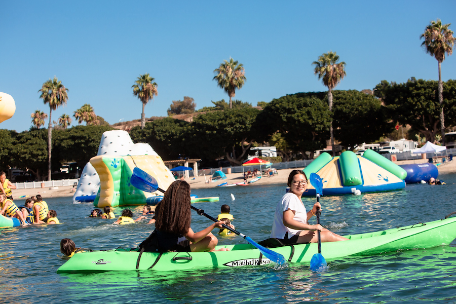 rent kayaks at Newport Dunes water sports