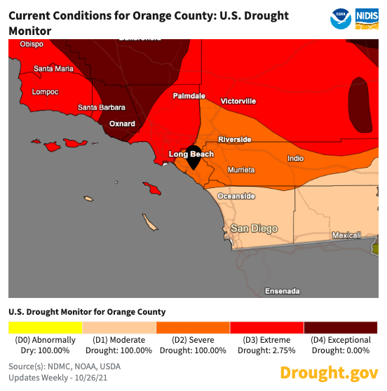 orange county drought conditions