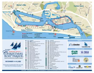 image of boat parade map