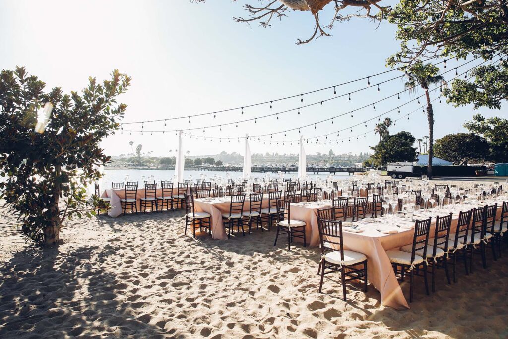 Beach Reception at Newport Dunes