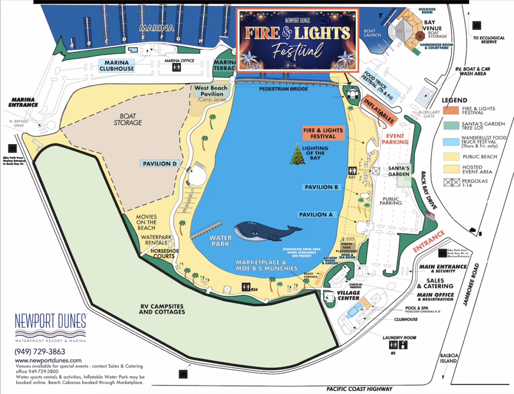 Fire & Lights festival map