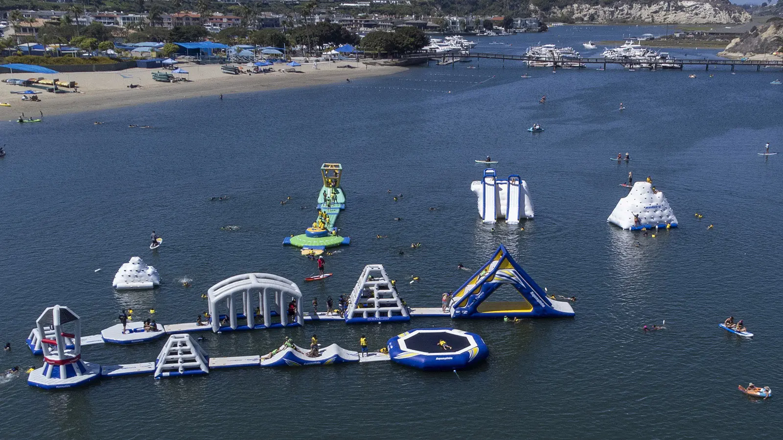 Newport Dunes inflatable water park