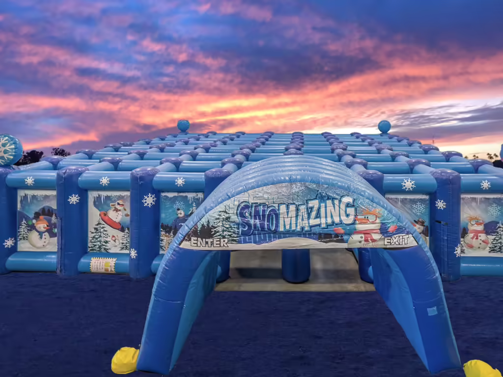 Inflatable Snowmazing at Newport Dunes