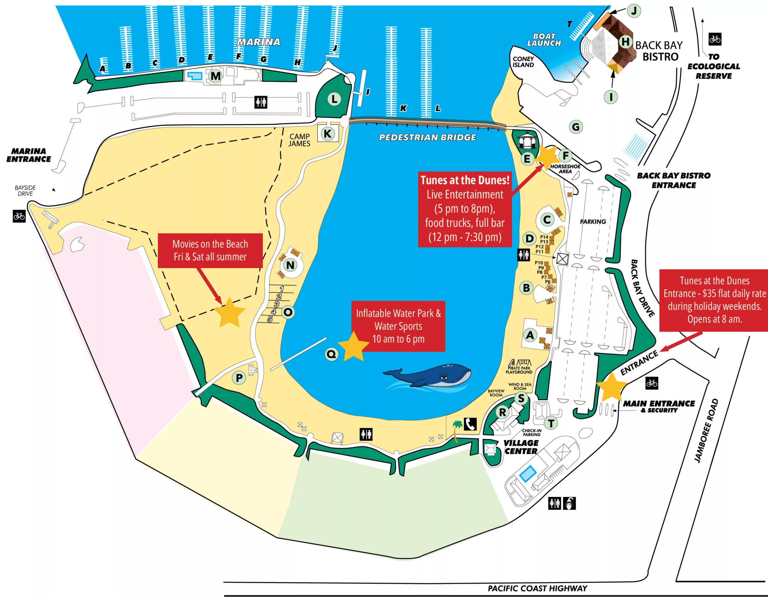 Newport Dunes Map