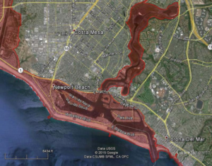 Tsunami evacuation map california today