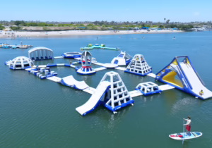 newport beach inflatable water park